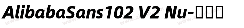 AlibabaSans102 V2 Nu字体转换